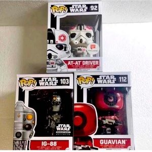 Set of 3 Star Wars Collectible Bobble Heads